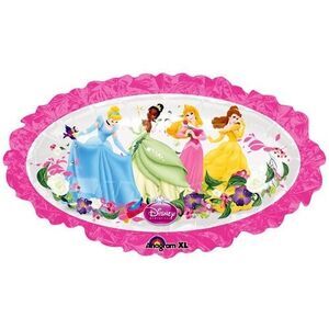 Disney Princesses Oval Shaped Pink 31" Balloon Mylar -Princesses Party